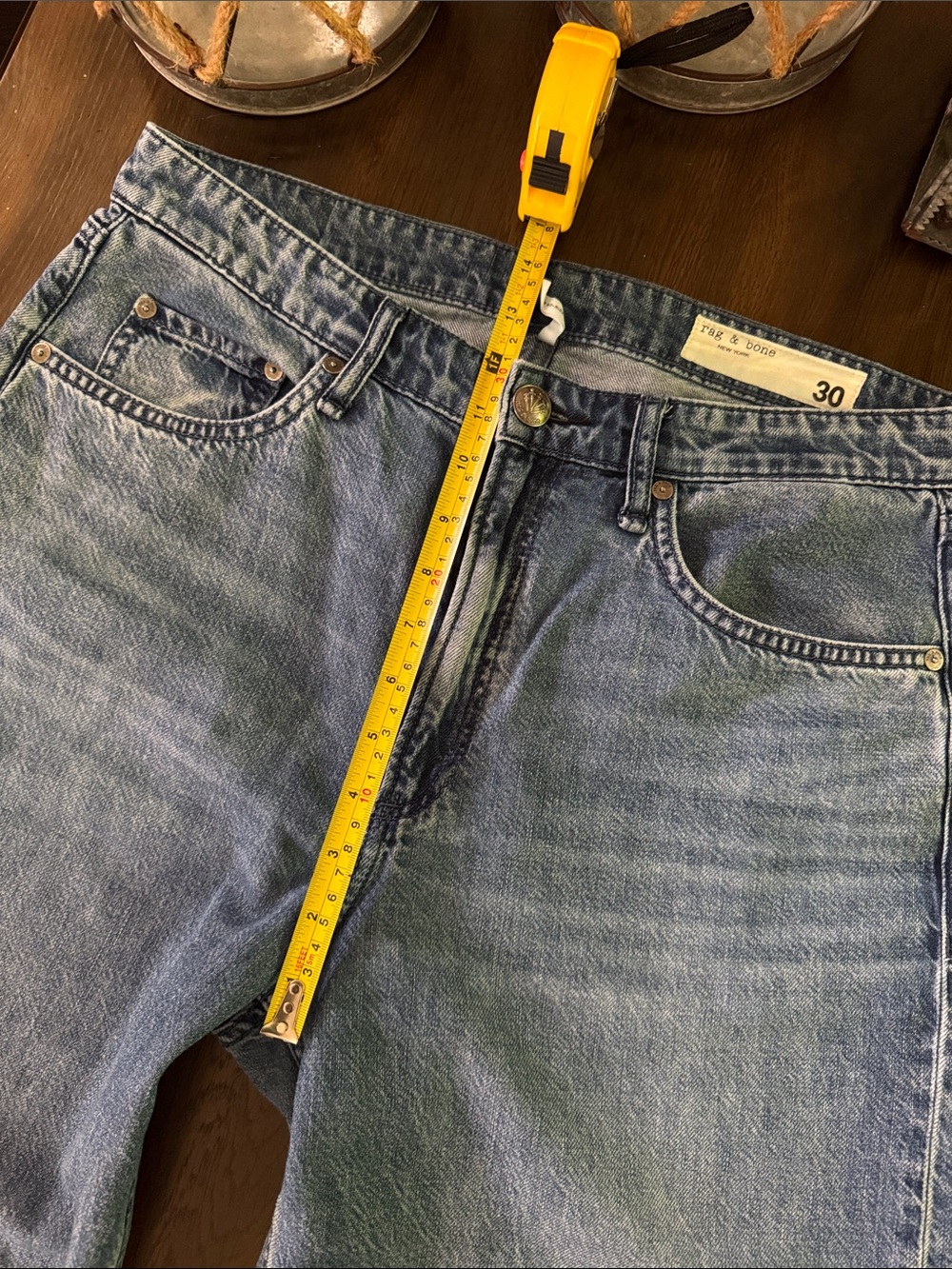 Rag & Bone Featherweight Logan wide leg jeans size 30 - Picture 10 of 16